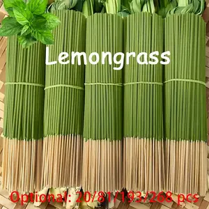 Long-Lasting Lemongrass Oil Mosquito Coil, 20/81/193/268 Sticks Available, 40-Minute Repellent Time, Fresh Summer Scent for Home & Camping