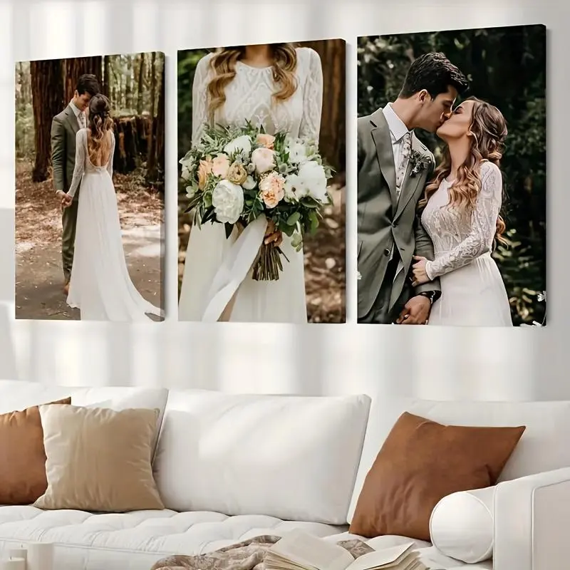 3 Custom Photo Prints - Artistic Unique Artwork, Personalizable Wall Decor, Ideal for Home Gifting & Bedroom Display
