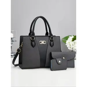 New Elegant Women's Combination Bag, Classic Fashionable Durable Design, Large Capacity, Single Shoulder & Crossbody, Travel & Casual Use