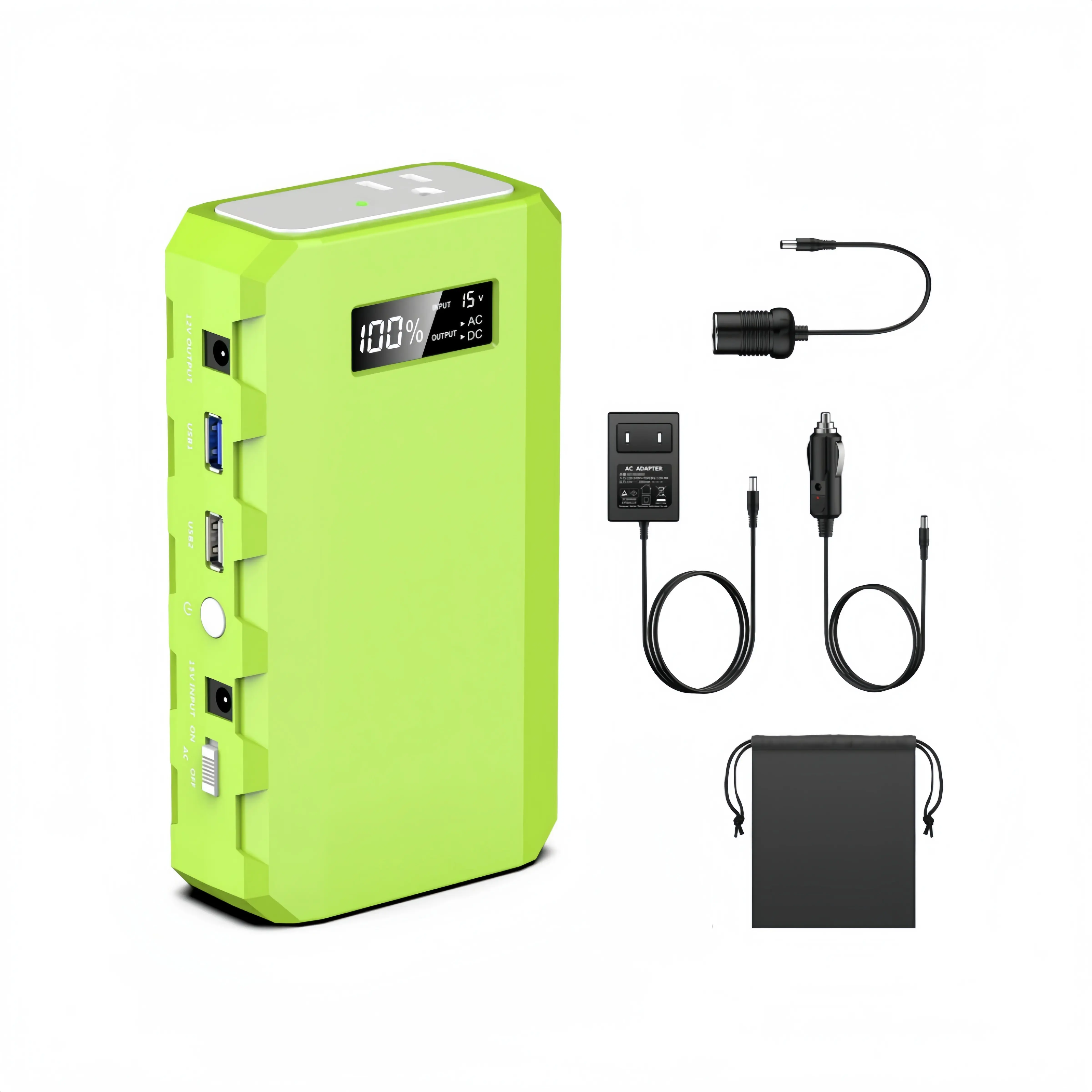 Portable Laptop Power Bank - 88.8Wh 65W Fast Charging Lithium Metal Power Bank with AC Outlet, Car Charger for MacBook, HP Laptops, EDC Gear for Everyday Carry