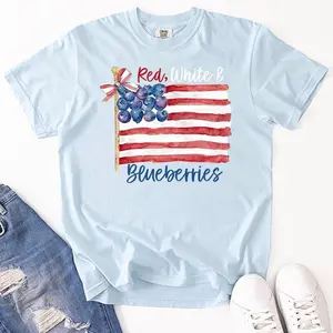Comfort Colors Red, White and Blueberries T-Shirt | Blueberry Budget