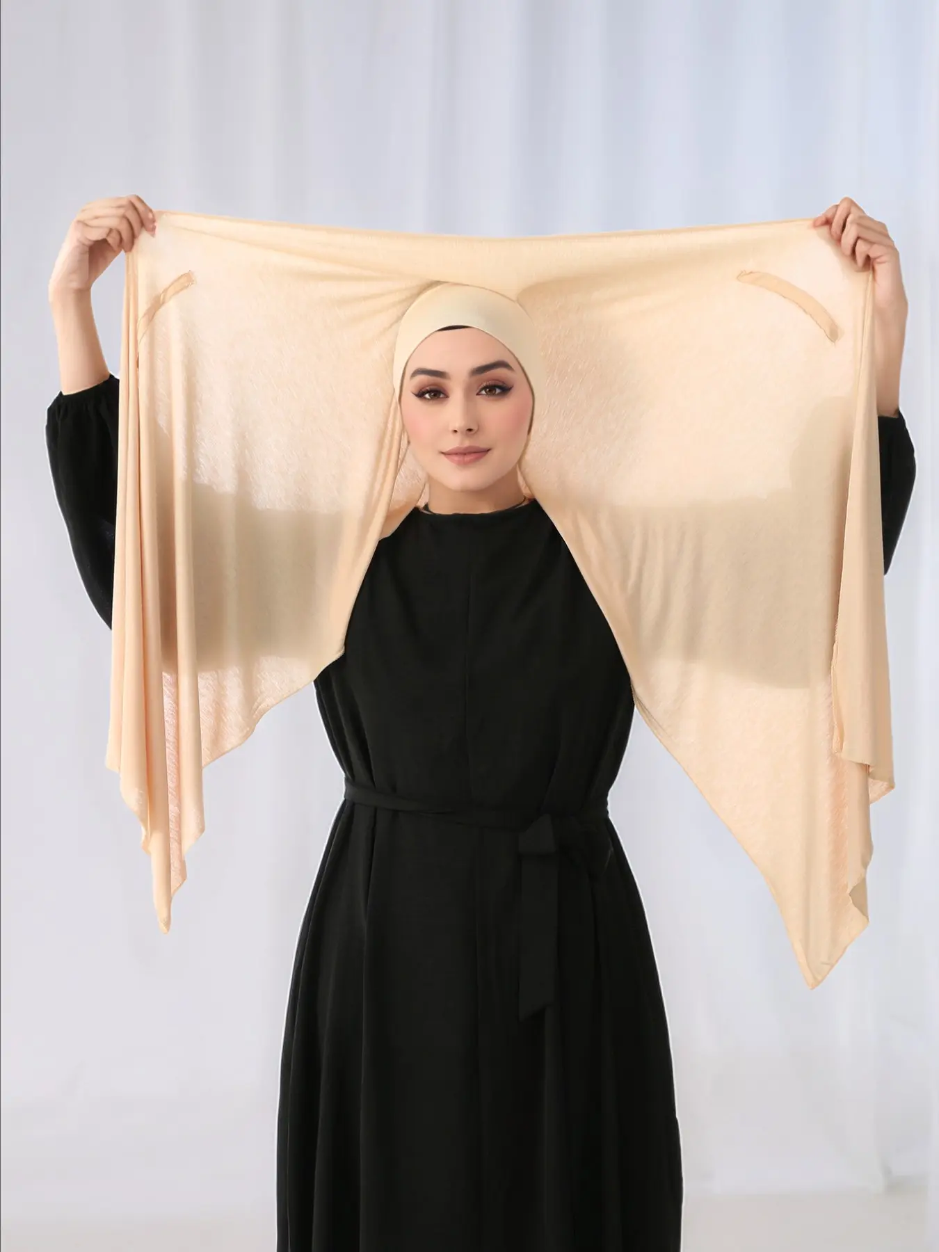 Women's Magnetic Instant Coverage Jersey Hijab, Stretchable Hijab, Stretchy Hijab, Modest Hijab For Muslim, Modesty Hijab, Tudung, Soft Breathable All-Seasons Tube Scarf, Casual Daily Wear, Perfect Gift for Family & Friends