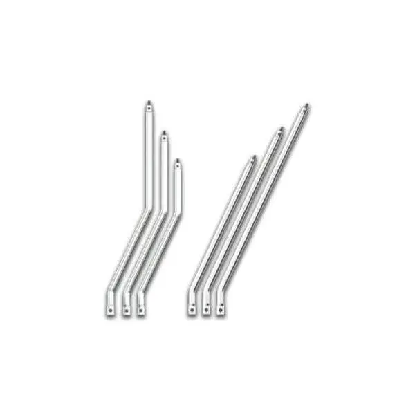 RoadWorks Stainless Steel Car Gear Shifters, Kenworth Compatible, 42 in Double Bend, Ergonomic Design, Mirror Polished Automotive Interior Accessory
