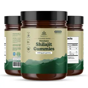 Natural Rems Pure Himalayan Shilajit Gummies Healthcare Vitamin Strawberry Banana