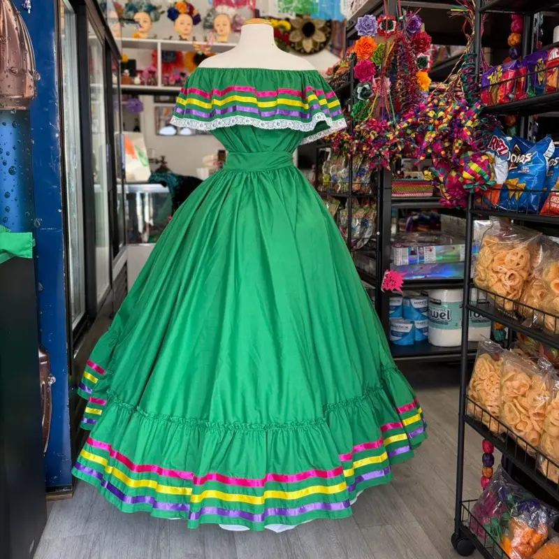 blue maxi dresses australia Fiesta Folklorico Dress  Folklore & Tradition