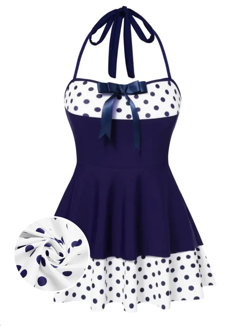 retro swim dress Rosie Retro One-Piece Swimsuit