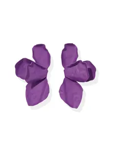 Eden Statement Earrings - Purple