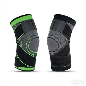 Knee Compression Sleeve with Adjustable Straps – Strong Support for Running, Workouts & Sports, Comfort Fit for All-Day Wear