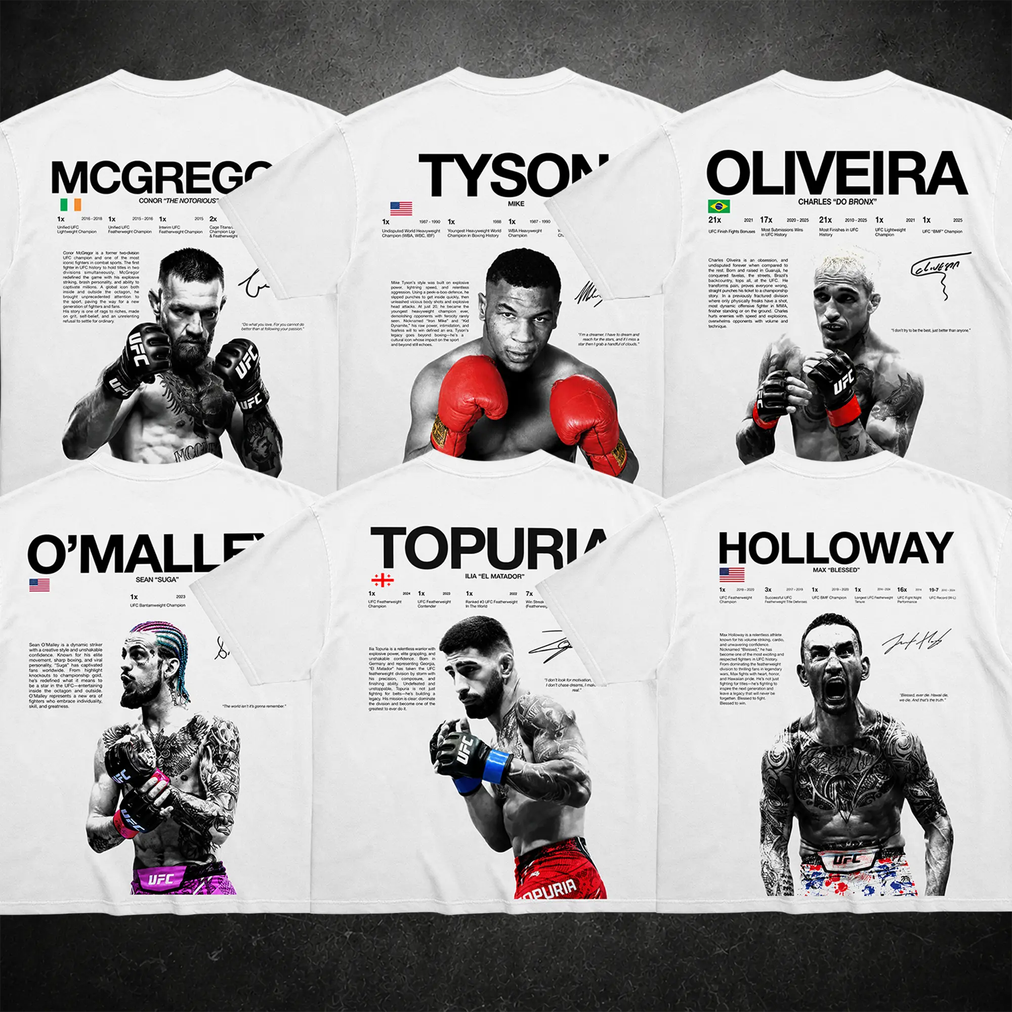 UFC Boxing Legend Champion Complete Collection Tee, UFC Graphic Tee, UFC MMA Shirt, Gift for Fighters, Sports Apparel Cotton Tee, UFC Merch's Fan