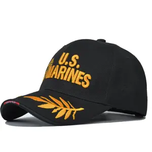 US MARINES Embroidered Baseball Cap Outdoor Baseball Cap Casual Duckbill Cap UV Protection Cap Breathable Cap