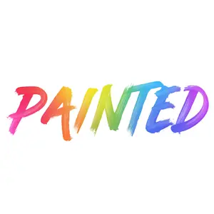 Painted shop logo