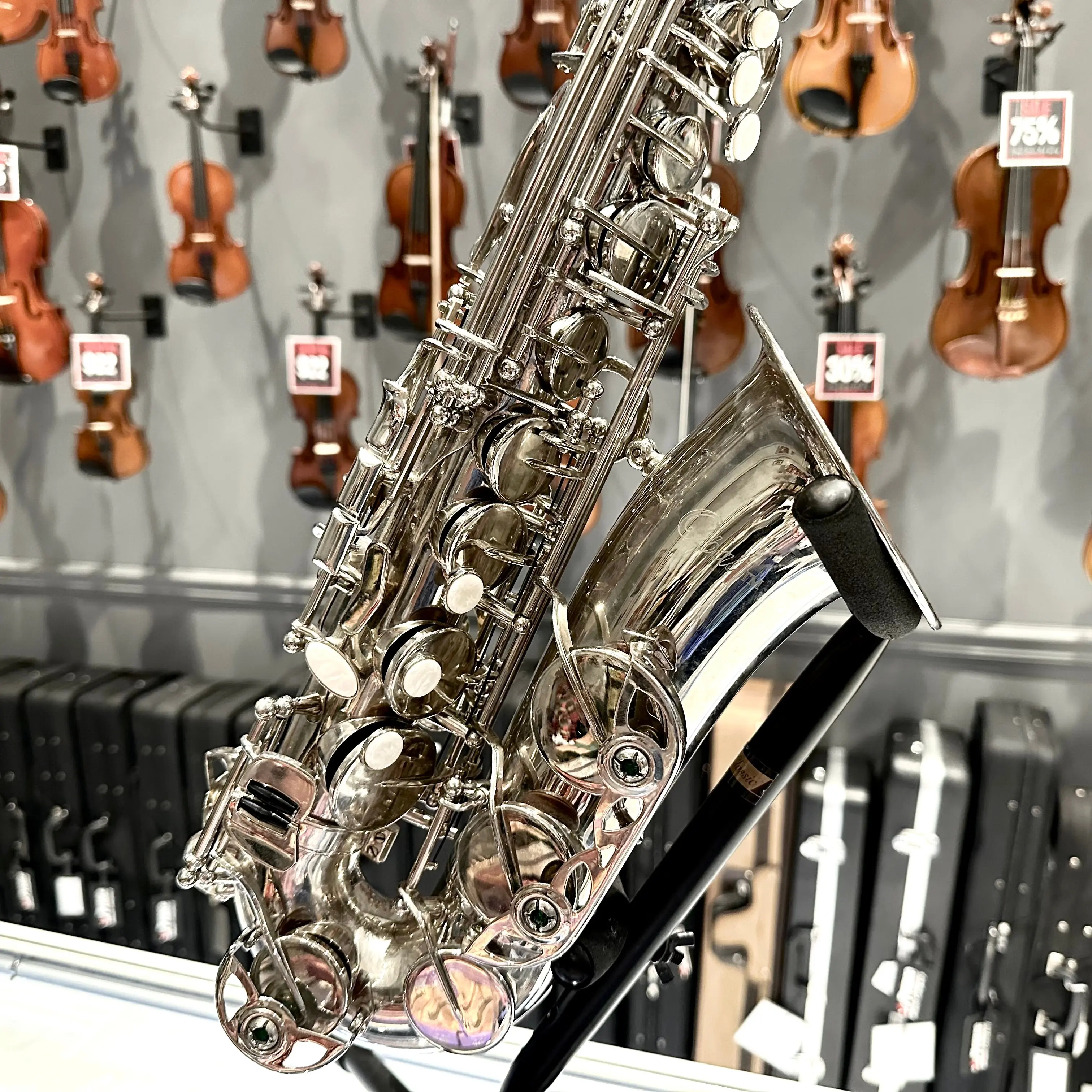 Opal OAS-300: Intermediate Alto Saxophone, Nickel Plated