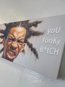 You Fonky B*tch #1. Bathroom Wall Art Print.