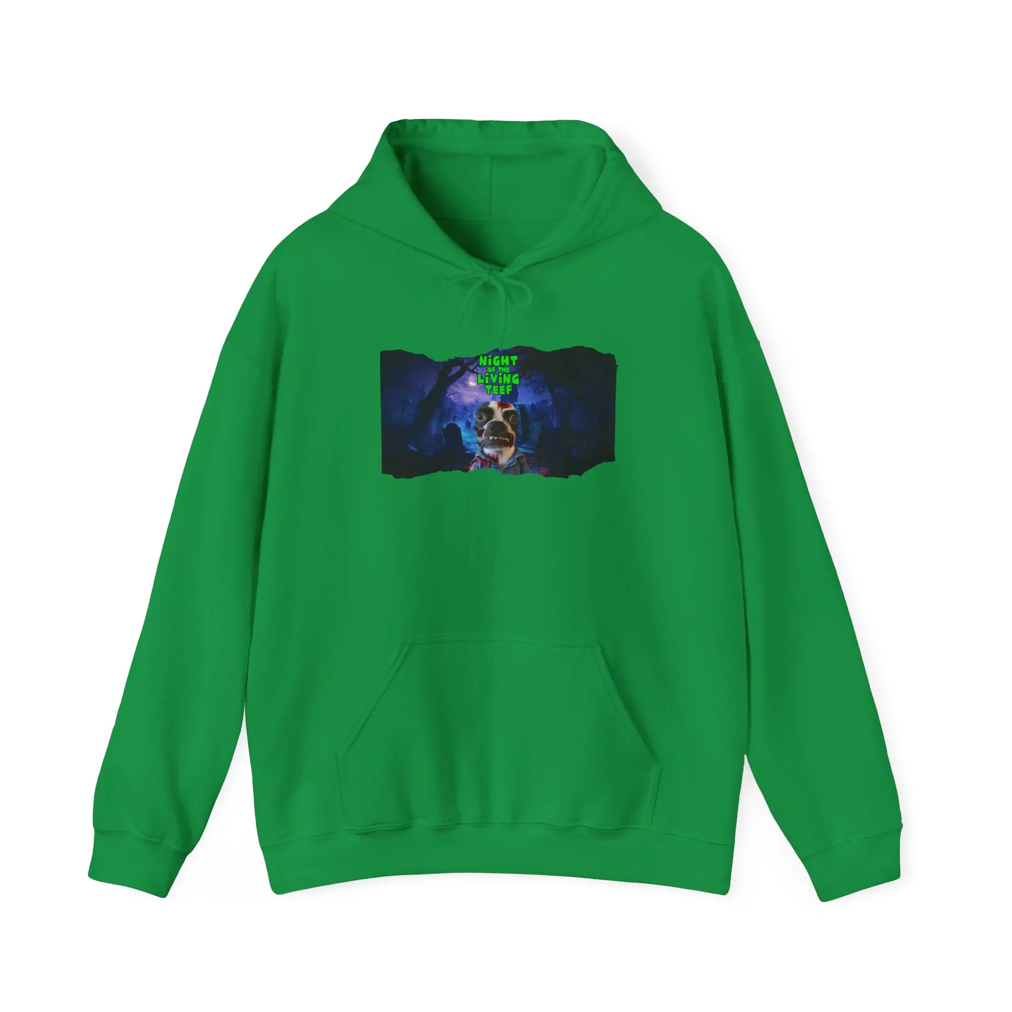 Night of the Living Teef Unisex Pullover Hoodie: Cozy Zombie Comfort
