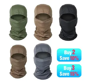 5-Piece Camouflage Tactical Balaclava Set | UV Protection, Cooling Face Mask & Neck Gaiter | Unisex for Motorcycle, Fishing, Hiking | Breathable, Windproof Outdoor Sports Gear Versatile