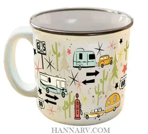 Camp Casual C4G-CC004C 15 oz. Wanderlust Mug, White