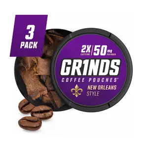 Grinds Coffee Pouches - New Orleans Style (Pack of 3)