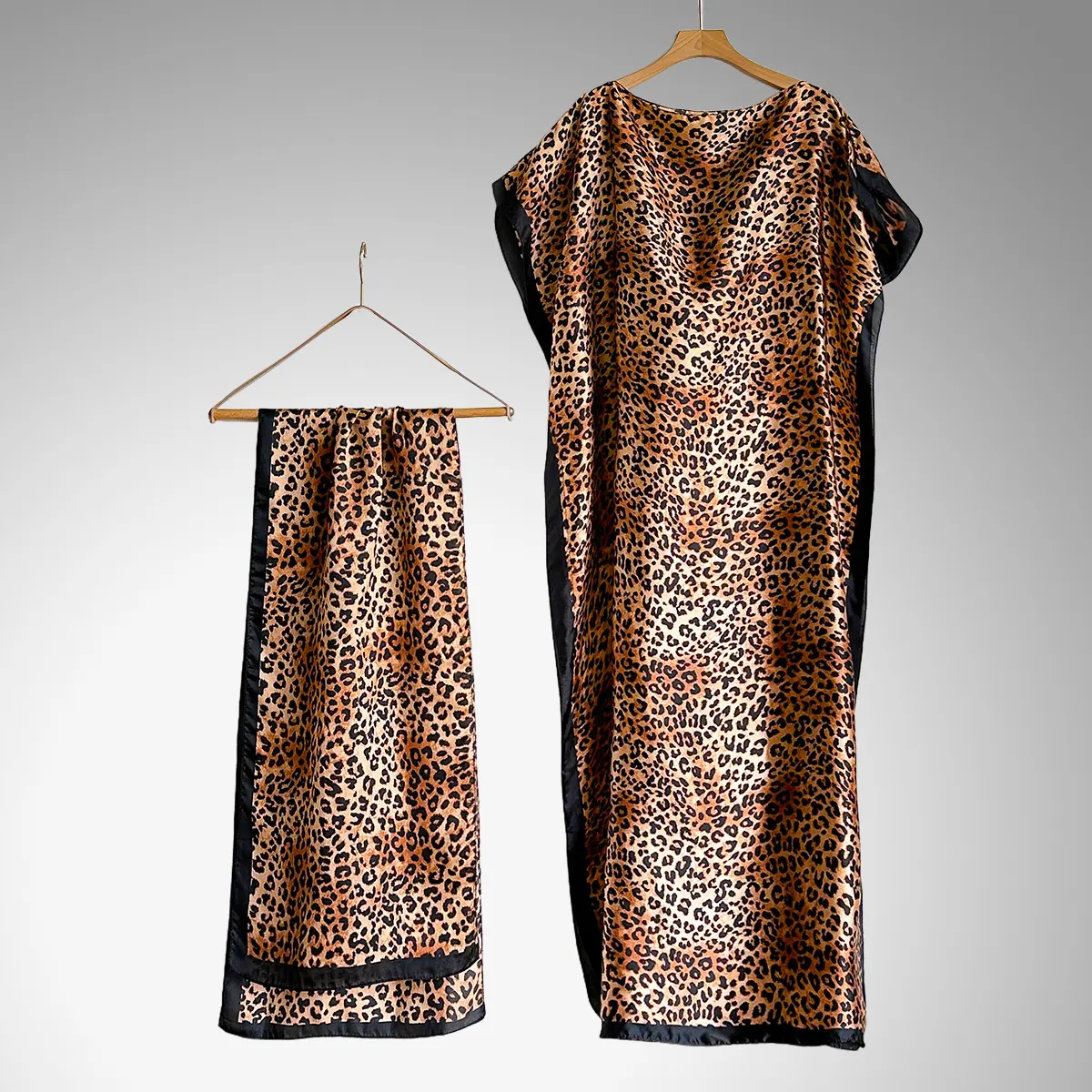 64-Leopard Print Dark Brown