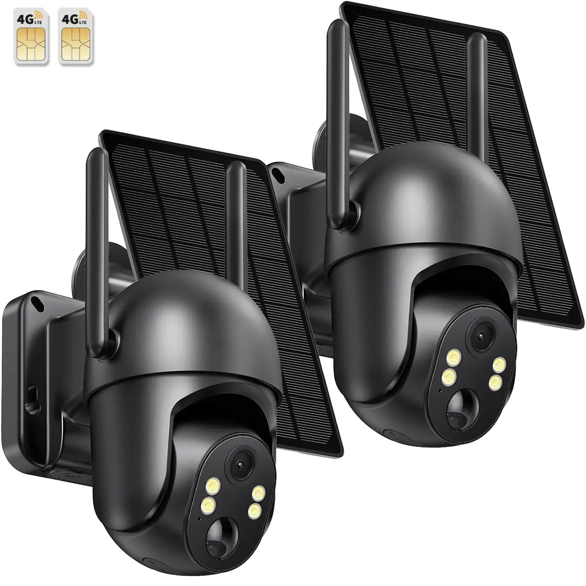 Off-Grid Security Unleashed! Solar 4G LTE Camera – No WiFi, No Power Needed. 2.7K Color Night Vision, 360° Live View, PIR Motion Detection & 2-Way Audio. Built-in SIM, 10400mAh battery, 6W solar. Monitor barns, remote lands anywhere! Data refill required.