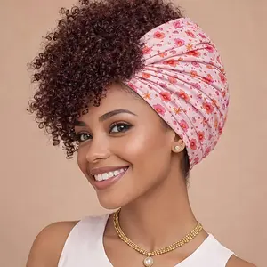 1pc Women'S Curly Pineapple Headband - Extra Wide Elastic Sleep Headband, Anti-Frizz Nighttime Hairband, Soft And Breathable Pineapple-Shaped Hair Accessory, Suitable For Thick Curly Natural Hair