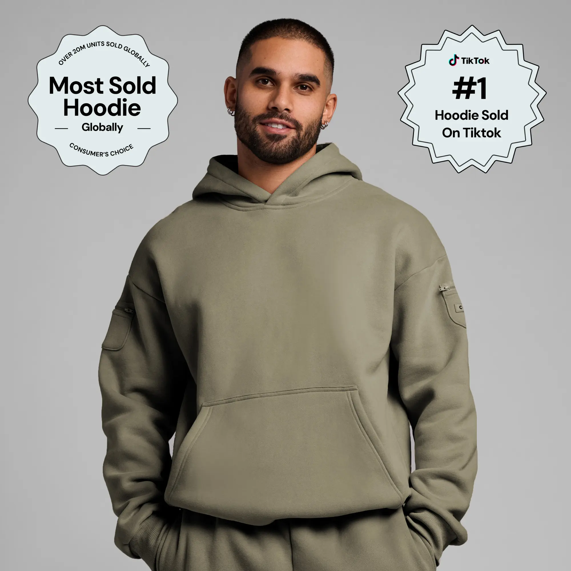 Comfrt | Travel Essentials Hoodie | Soft Oversized Sweatshirt With Zippers For Travel