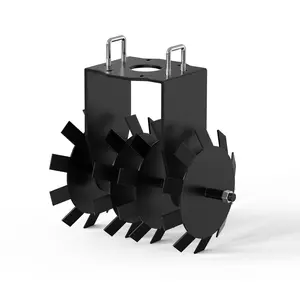 Heavy Duty 32 Inch ATV/UTV Tow Behind Disc Harrow with Universal 2" Hitch, Adjustable Height and Working Depth, Corrosion Resistant Steel Frame, Perfect for Soil Tilling, Ground Leveling, Crop Improvement and Garden Farming