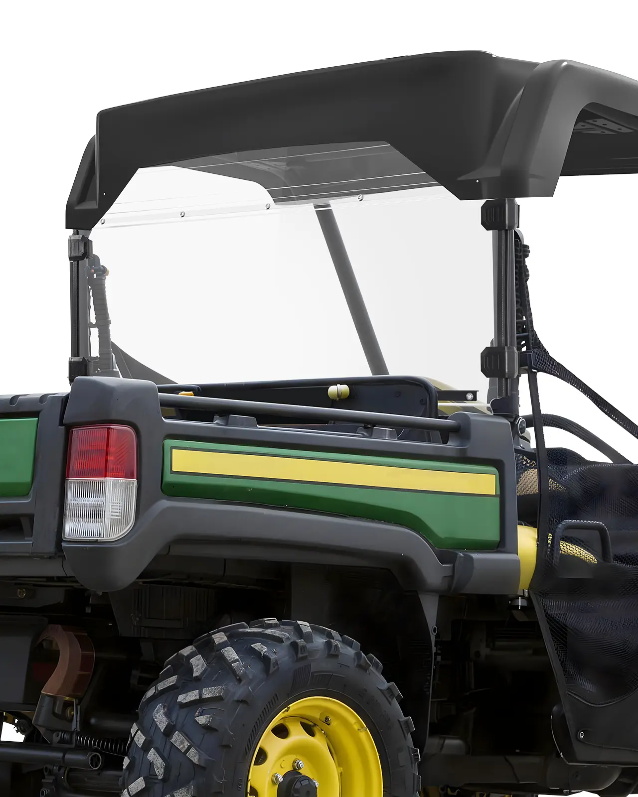 StarknightMT Heavy Duty Polycarbonate Rear Windshield for Gator HPX Series (620i,625i,825i), XUV850, 855D (Fits 855d 2011–17) Golf Carts - Durable, UV Protection, 90% Light View, Gravel Guard, Heat Resistant, Seals Cabin Car Exterior Accessory