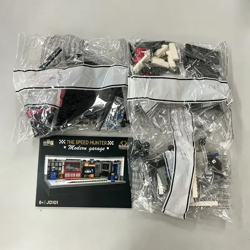 763PCS Modern Garage Building Blocks MOC Street View Bricks Model