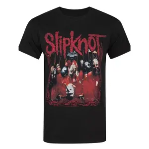 Slipknot Graphic T-Shirt - Black, Soft Cotton, Short Sleeve, Crew Neck, Mens Casual Rock Band Tee with Bold Print Design, Band T Shirts