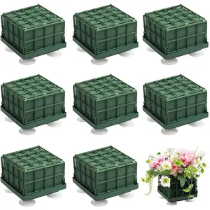 2 count Floral  Cage  for Christmas DIY Crafts, Square Flower Holder for  Flower Arrangement Decoration, Wedding, Interior and Garden