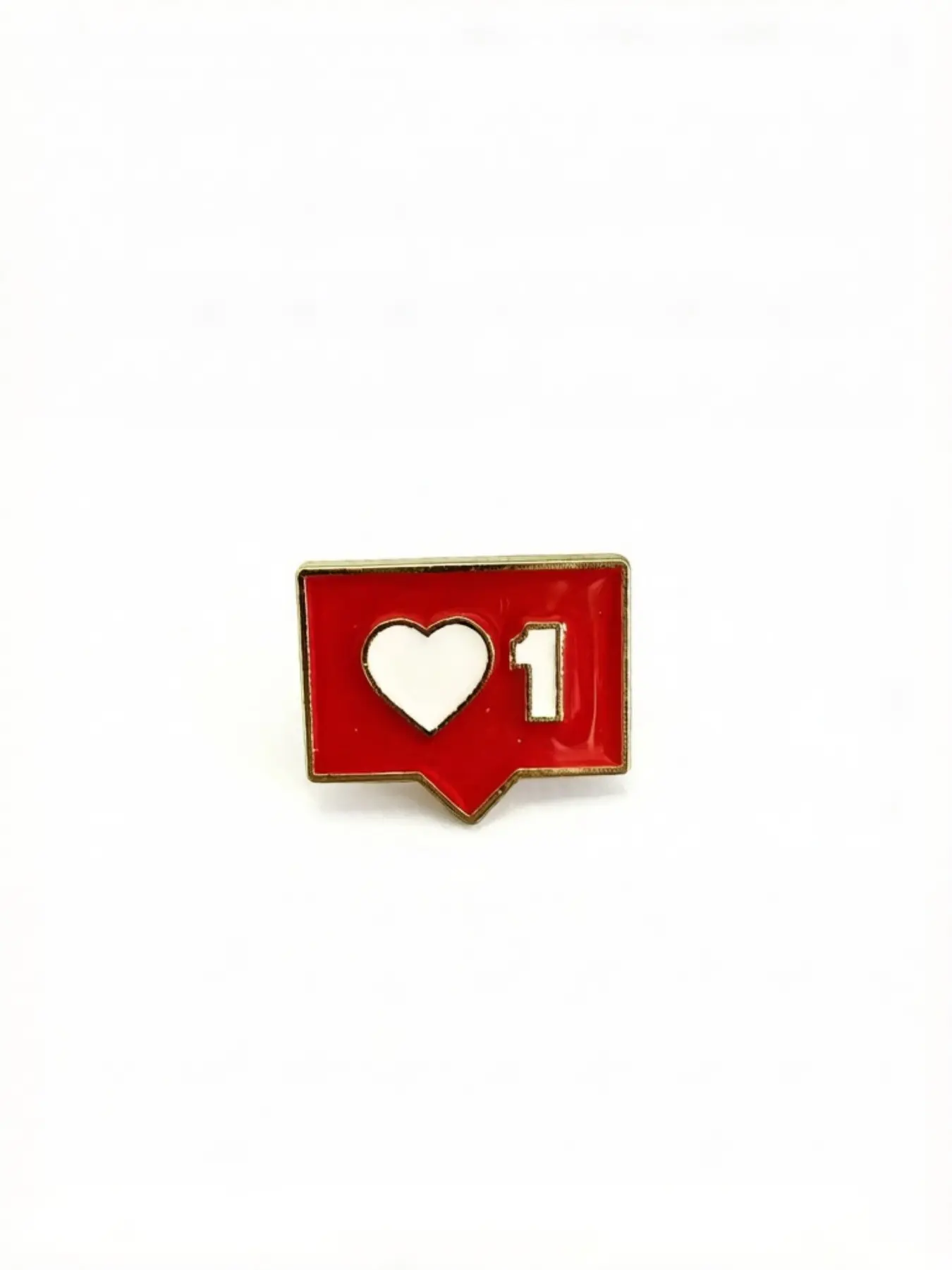 Heart-Shaped Enamel Pin, Alloy Lapel Pin, Mini Metal Badge, Versatile Accessory, Gift Idea, Bag Hat Pin, Fashion Jewelry