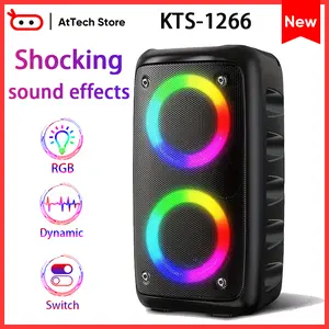 HIFI sound quality RGB light effect Dual speakers with microphone, karaoke Suitable for home party gaming entertainment