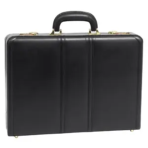 McKlein  Daley - Black Leather Attache Case
