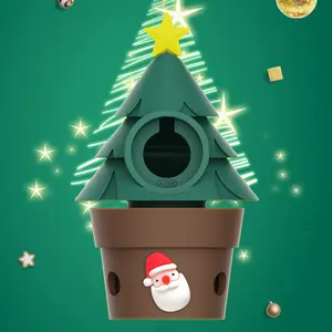 SIKAI Christmas Tree Silicone Watch Stand for Apple Watch Ultra/9/8/7 SE/Samsung Watch Ultra/7/6/5/FE