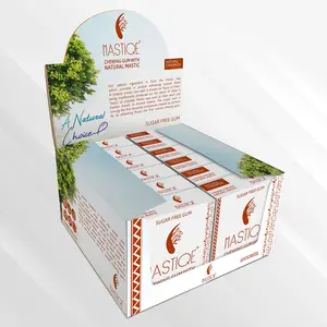 Mastiqe Sugar Free Hard Chewing Gum with Natural Mastic (Cinnamon, 12 Count)