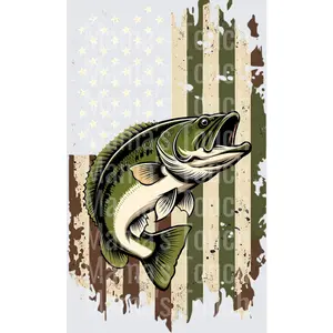 Patriotic Fish Flag