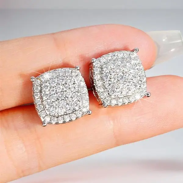 【Pairs】Silver Luxe Square