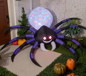 Hay & Harvest 10FT Inflatable Light Show Spider