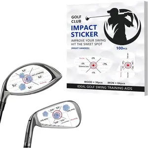 Golf Impact Tape, Self-Teaching Sweet Spot and Consistency Analysis, Golf Club Impact Stickers for Iron,  & Fairway Clubs, Non-, Swing  Aid Impact Labels