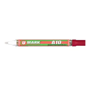 U-Mark UMARK10104 2 mm A10 Paint Marker, Red - 12 per Box