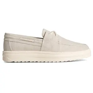 Sperry Womens Cruise Plushstep Slip On Boat Flats Casual - Beige