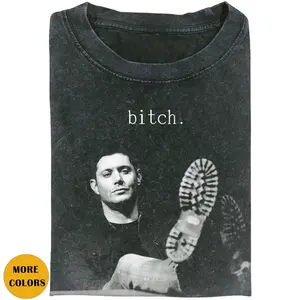 Vintage Supernatural Shirt, Funny Dean Winchester T-shirt, Humor Bitch Shirt, Winchester Brothers Shirt, Retro 90s Movie Tee, Cotton Casual Tee, Gift for Fan, Trendy Shirt