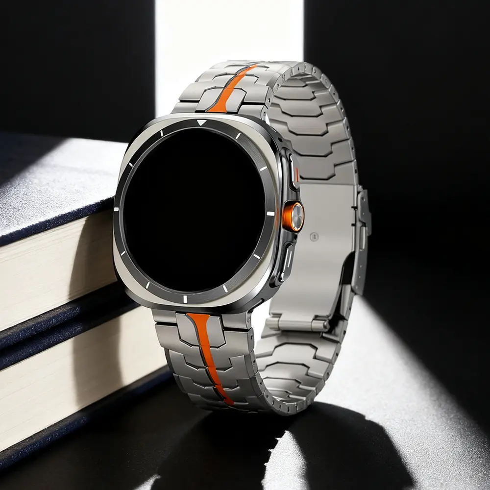 Stainless Steel Men Strap for Samsung Galaxy Watch Ultra 2025 Business Bracelet for Samsung Galaxy Watch Ultra 47mm Camping WatchBand Smart Watch Straps Smartwatch Strap Smart Watch Accessories