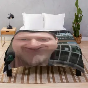 Photo blanket-Daniel Larson selfie Throw Blanket Polar blanket Extra Large Throw Blanket sofa Furry Blanket blankets for beds  throw blanketFather's Day, Thanksgiving, Children's Day, holiday gifts for children and family