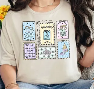 Optometry Xray Tech Stamp  Short Sleeve T-shirt / Sweatshirt  • Optometry Tech • Optometrist Work • Ophthalmologist • Ophthalmic Tech • Ophthalmology Bottom Cotton Heart Heart Heart Hoodie