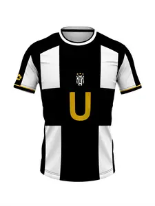 Anime Ubers Team Barlu Forward, Blue Lock Style, Cartoon Pattern, Fitted Short Sleeve, Casual Wear, Soccer Uniform, All Seasons