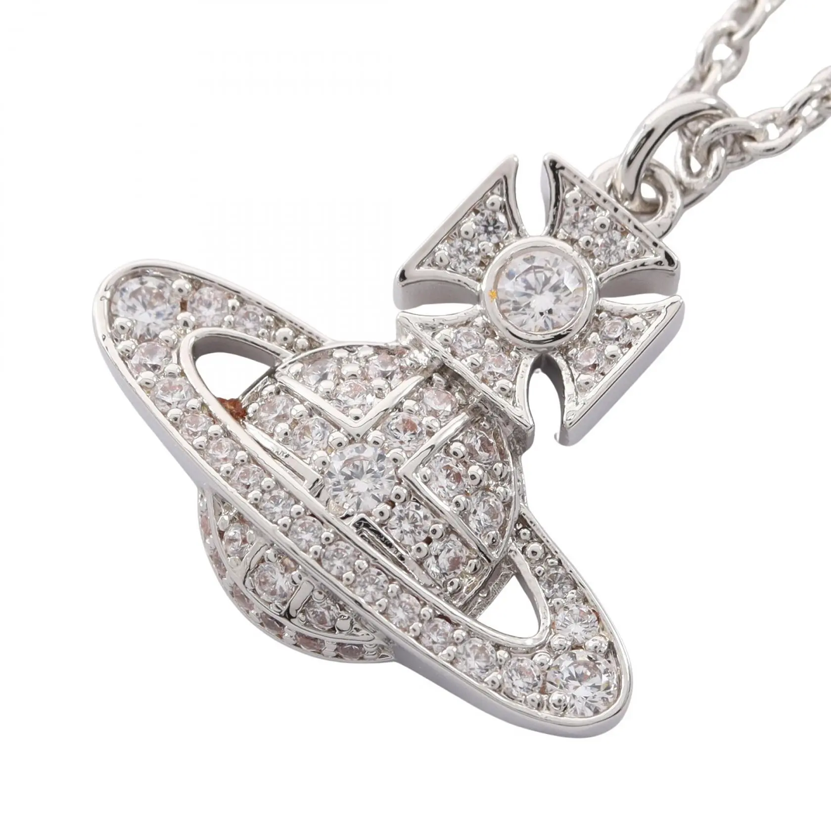 Pre-owned vivienne westwood Stainless Small Leather Goods CARMELA BAS RELIEF PENDANT Necklace