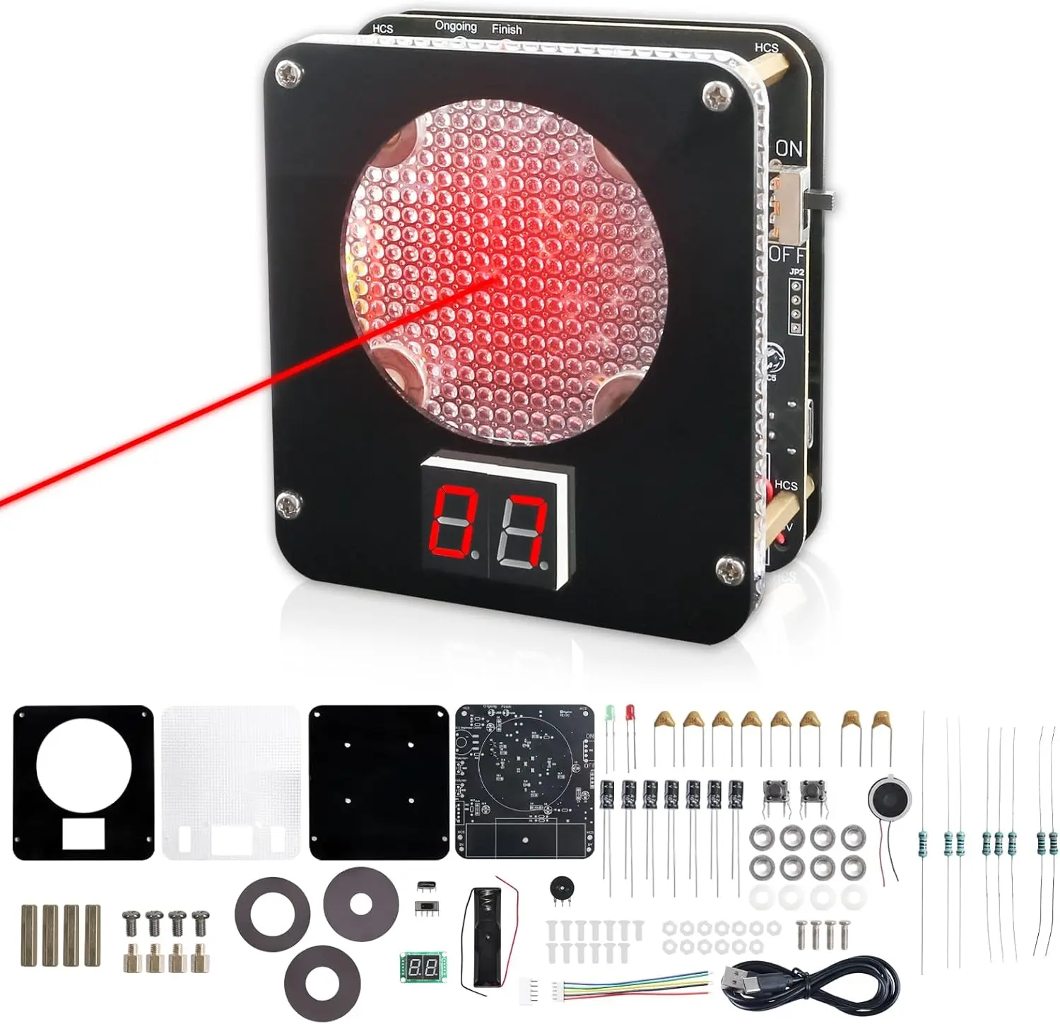 DIY Soldering Practice Kit, Electronics Learning Kit for STEM Education, DIY Light-Sensitive Shooting Training Target Soldering Project, Electronic Shooting Solder Practice Kit for Adults