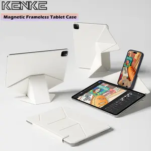 Case For KENKE iPad Case Magnetic Cover Tablet Case For iPad Air Pro 11 inch, 13" Pro, 12.9 gen 10/11, A16 Case Air 4-7 (M2-M4), Mini 6/7, A17 Pro Multi-angle Folding, iPad cover, FutureTech, Magnetic Case, Tablet Covers & Cases, Tablet Protective Cover