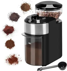 Burr Coffee  Electric - Adjustable Burr  with 28 Precise  Settings for 12 Cups - Coffee Grinders for Home Use - Professional Coffee Bean  - Stainless Steel